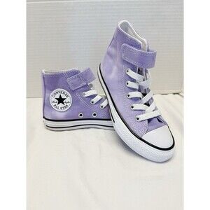 Converse Chuck Taylor All Star Hi-Top Purple Easy-On Sneakers Kids Size 12Y NEW